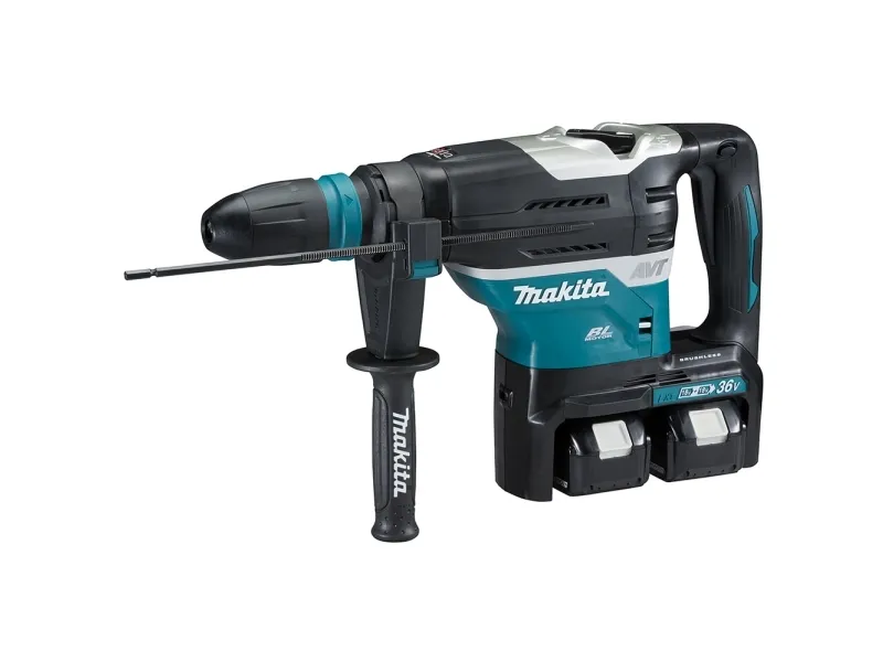 Makita DHR400ZKUN LXT, Boremaskin med pistolgrep, SDS Max, Børsteløs, Svart, Blå, 10,5 cm, 500 RPM