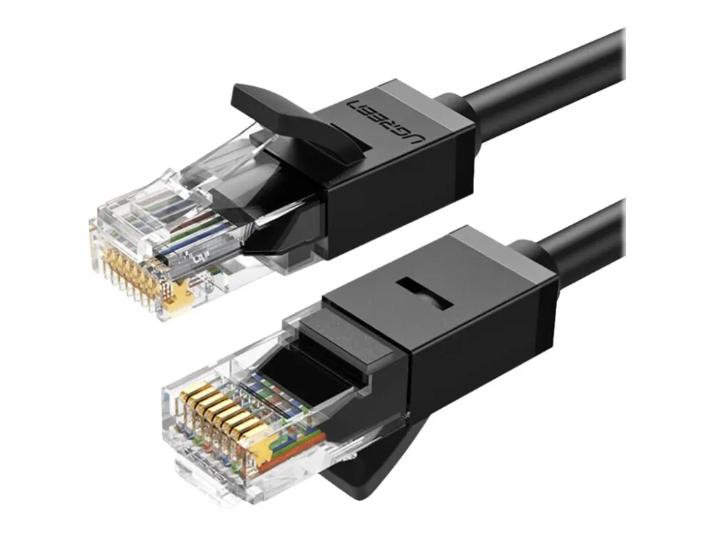 Ugreen NW102 - Nettverkskabel - RJ-45 (hann) til RJ-45 (hann) - 5 m - UTP - CAT 6 - rund, flertrådet - svart