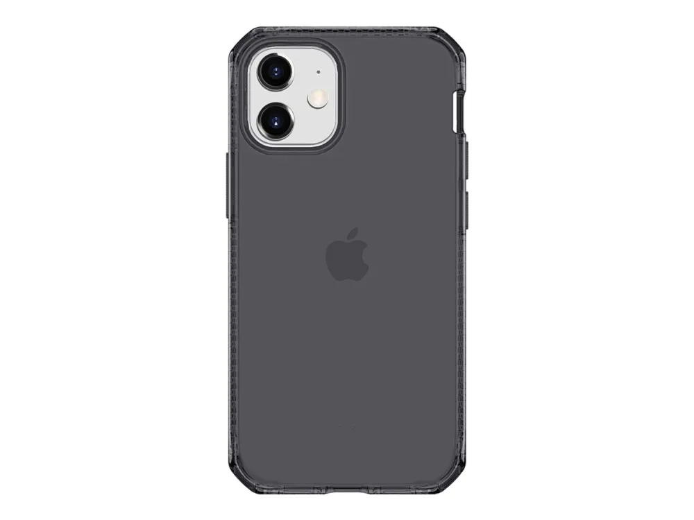 ITSKINS Spectrum Clear - Baksidedeksel for mobiltelefon - termoplast-polyuretan (TPU) - røyk - for Apple iPhone 12 mini