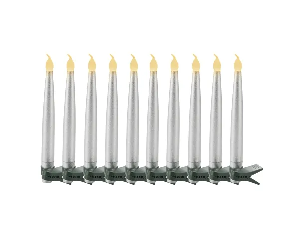 Sirius Home 36217, Sølv, 10 ampuller, LED, Batteri, Batteri, AAA
