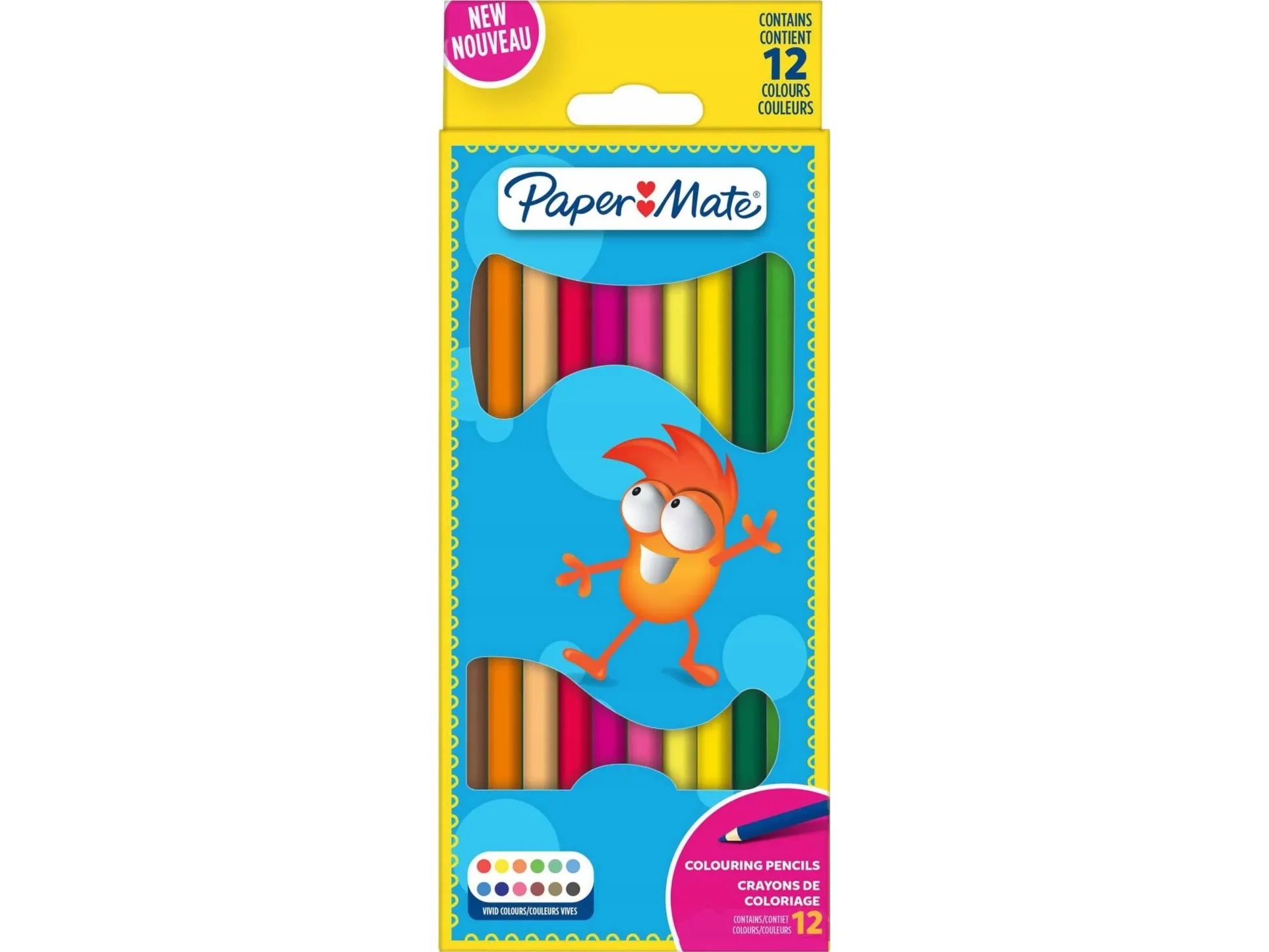 Paper Mate PAPER MATE fargeblyanter til barn 12 stk M (blister)