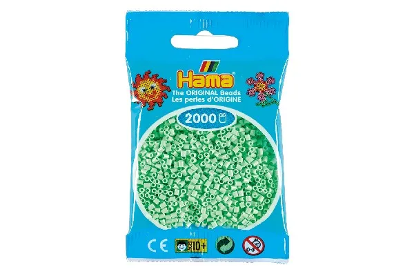 Hama mini perler 2000 stk. pastell mintgrønn