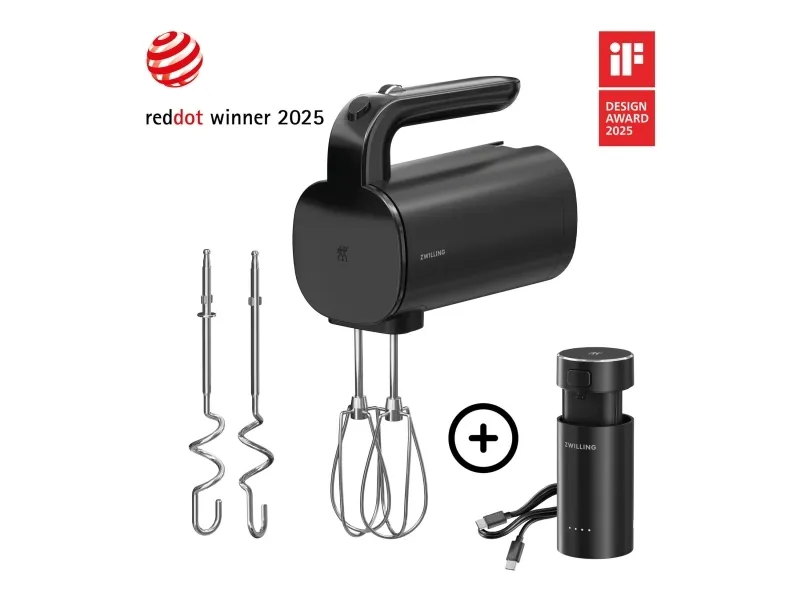 ZWILLING 1030455, Håndmikser, Svart, BLDC, Akrylonitril-butadien-styren (ABS), 250 W, 12 V