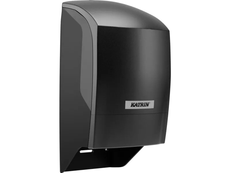 Dispenser Katrin Toiletpapir System L17.2xB15.2xH31.2cm Plast Sort til 2 ruller,1 stk