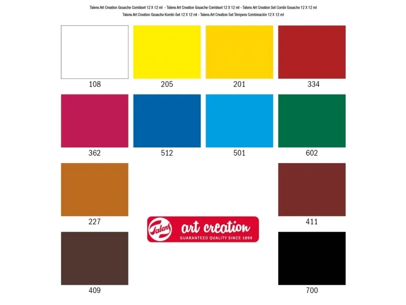 Talens Art Creation gouache-sett 12 stk