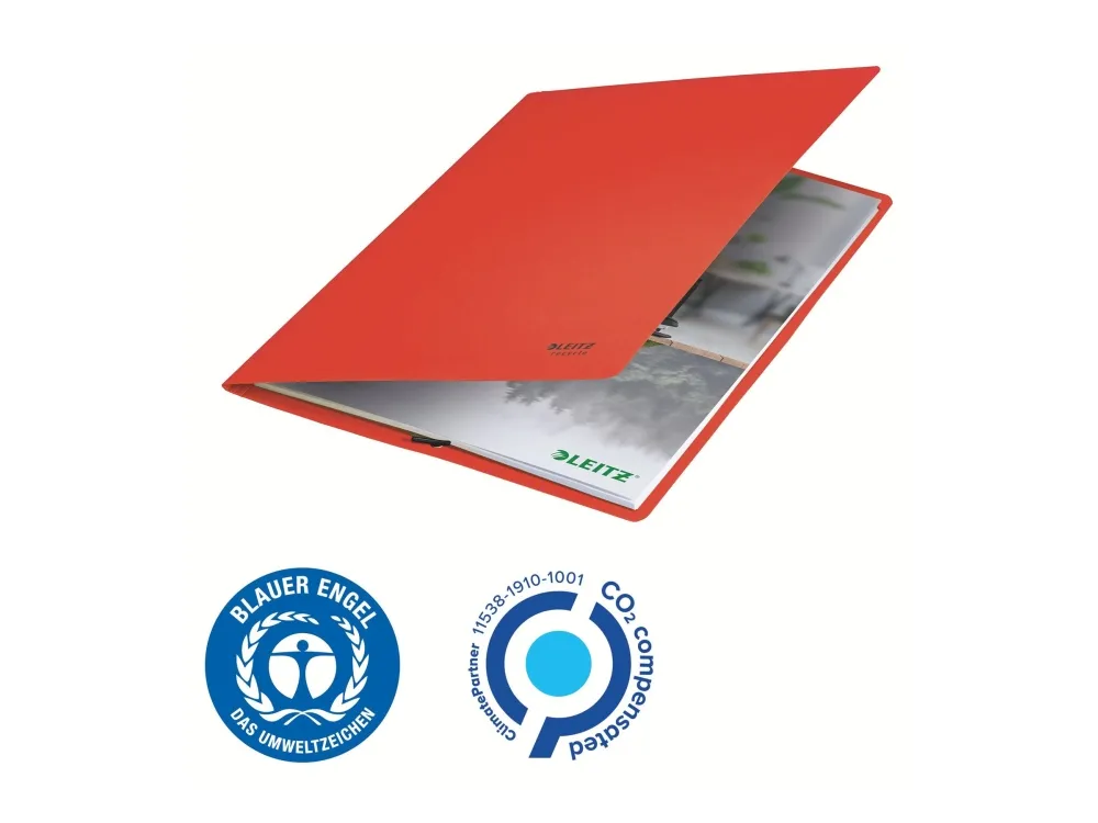 Leitz Recycle - Filmappe - for A4 (210 x 297 mm) - kapasitet: 250 ark - oransje