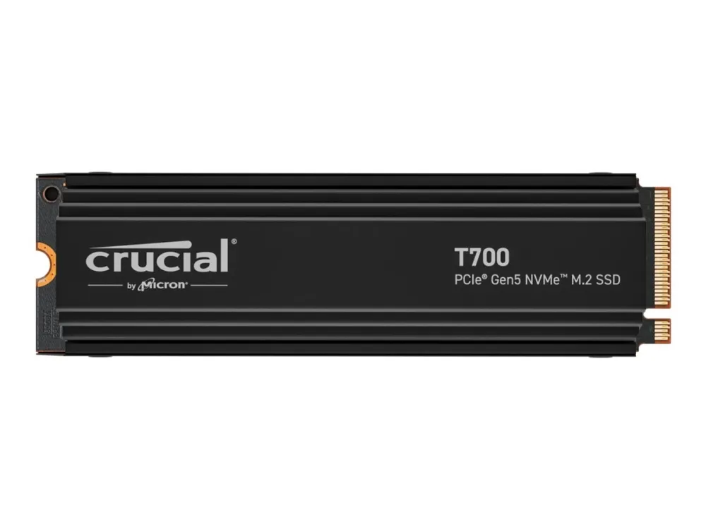 Crucial T700 4TB PCIe SSD med kjøleribbe
