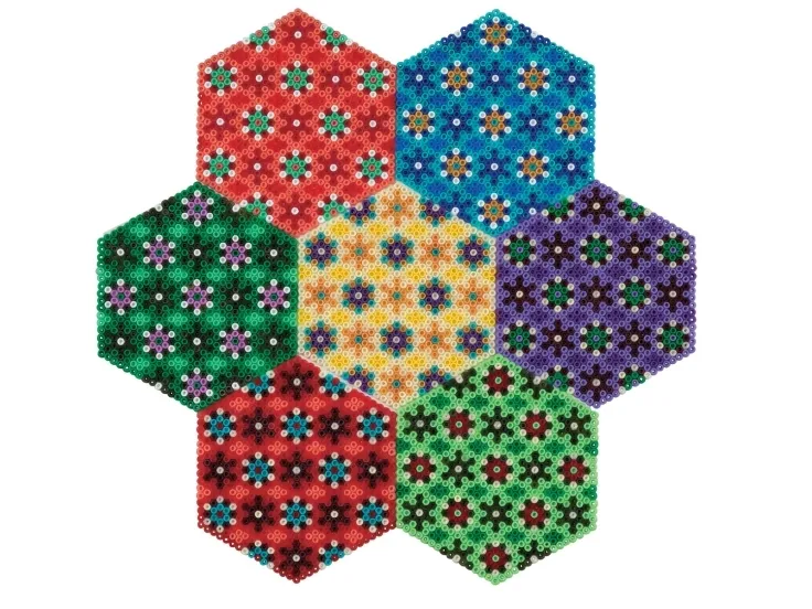 Hama mini 2stk stiftplater sexkantet 7,5x9cm