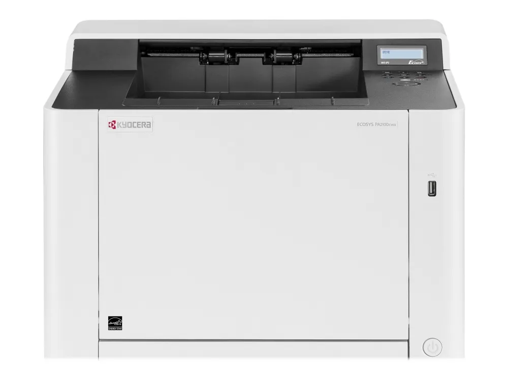 Kyocera ECOSYS PA2100cwx - Skriver - farge - Dupleks - laser - A4/Legal - 9600 x 600 dpi - inntil 21 spm (mono) / inntil 21 spm (farge) - kapasitet: 300 ark - USB 2.0, USB-vert, Gigabit LAN, Wi-Fi