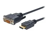 VivoLink Pro - Adapterkabel - DVI-D hann til HDMI hann - 1 m - skjermet - svart - formstøpt, tommelskruer