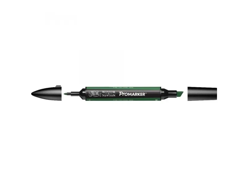 Winsor & Newton 0203244, Grønn, Flerfarget, Pine, Fin/medium, Meisel-/kulespiss, Rund