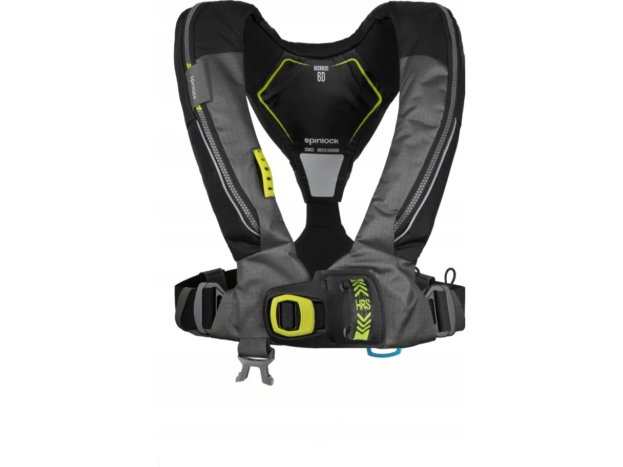 Spinlock Deckvest 6D redningsvest HRS 170N, grå
