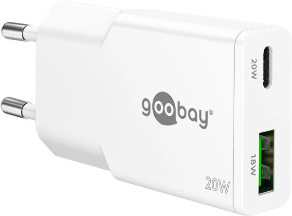 Goobay Dual, Innendørs, AC, 12 V, Hvit