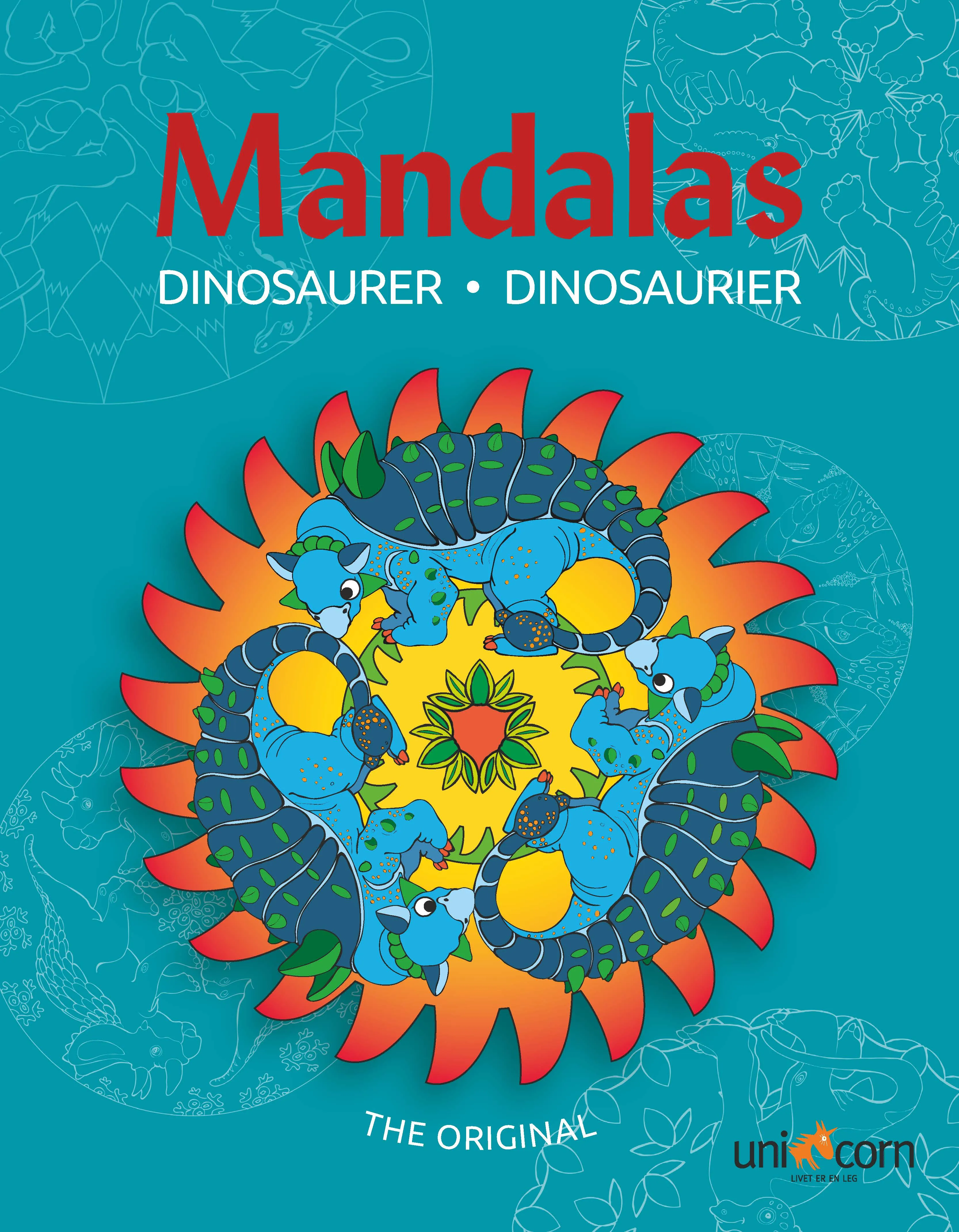 Mini Mandalas - Dinosaurer | Språk: Dansk