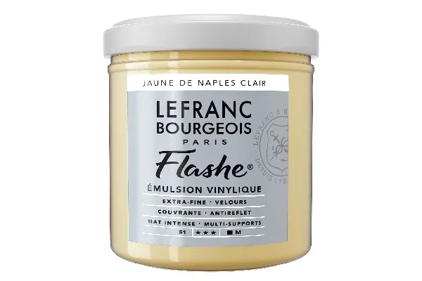 Flashe akrylmaling 125 ml Naples Yellow Light 887