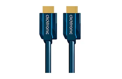 ClickTronic 70308, 12,5 m, HDMI Type A (Standard), HDMI Type A (Standard), 3840 x 2160 piksler, 3D, Blå