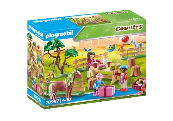 Playmobil bursdag på Pony Farm 70997