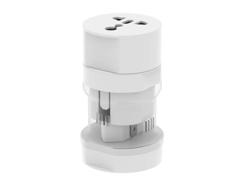 Sinox rejseadapter. Hvid