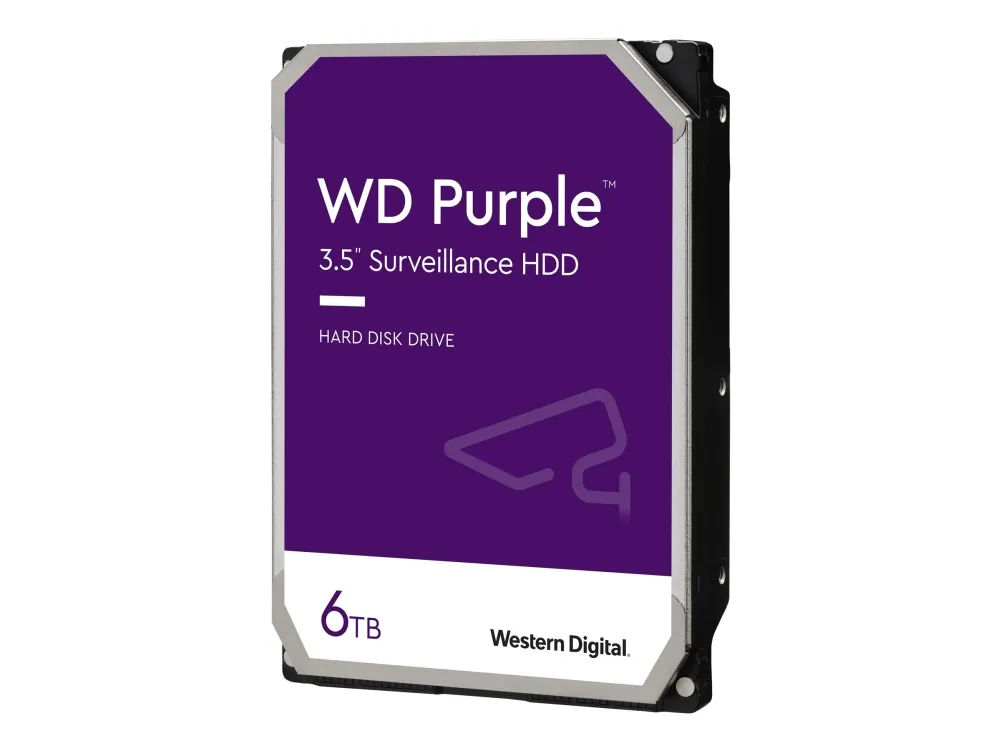 WD Purple WD63PURZ - Harddisk - 6 TB - intern - 3.5 - SATA 6Gb/s - buffer: 256 MB