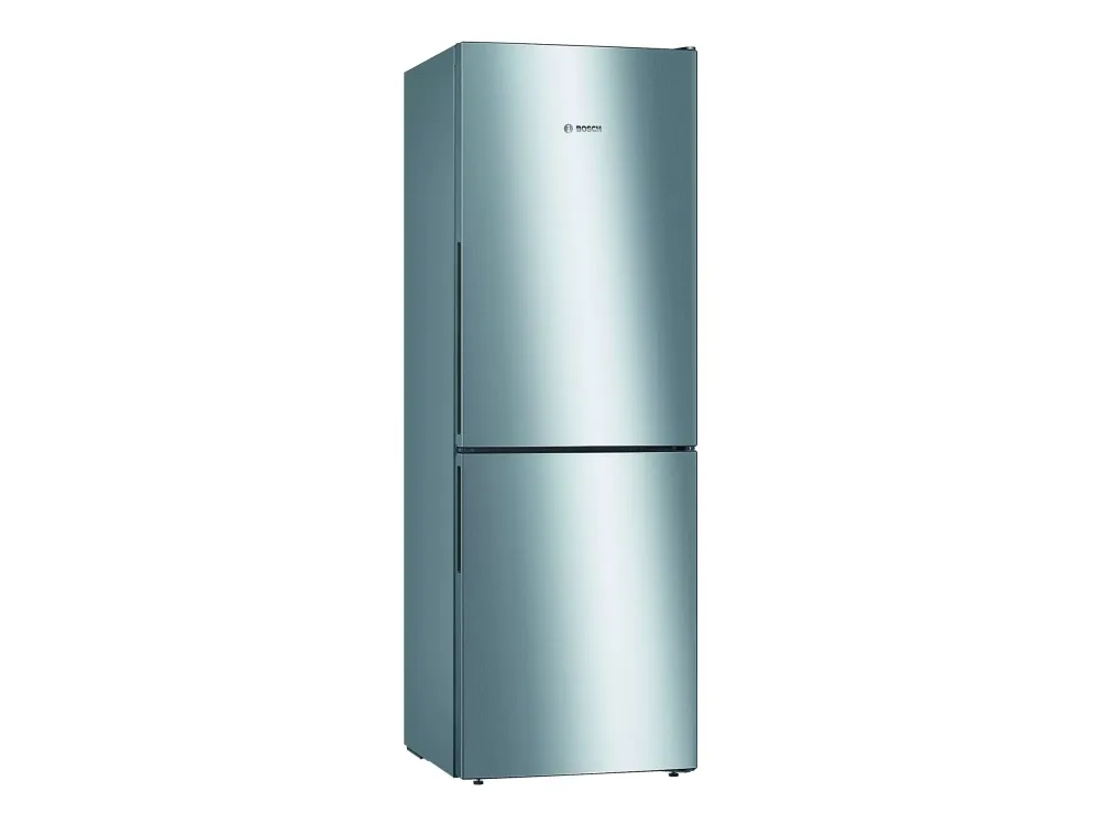 Bosch Serie | 4 KGV33VLEA - Kjøleskap/fryser - bunnfryser - bredde: 60 cm - dybde: 65 cm - høyde: 176 cm - 289 liter - Klasse E - rustfritt stål utseende