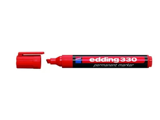 Edding 330, Rød, Sort, Rød, Plastik, 5 mm