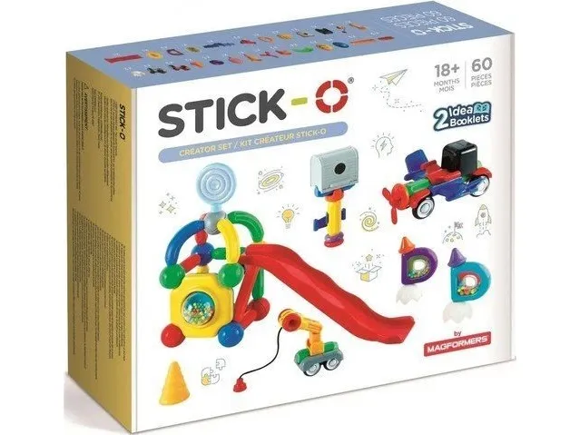 Magformers magnetiske klosser Stick-O 60 deler