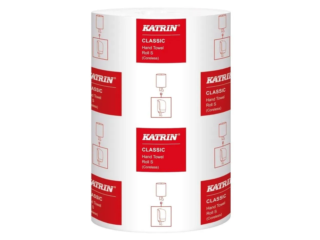 Håndklæderulle Katrin Classic S 1-lag 205 mm x116 m uden Hylse Uperforeret - (karton á 12 ruller)