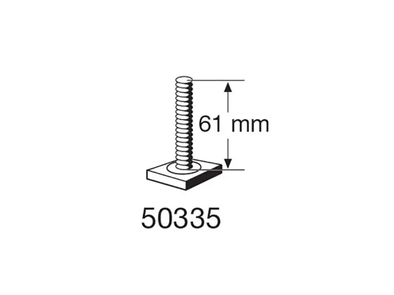 Thule T-SPOR skrue M6X61 - 20X20MM Firkant