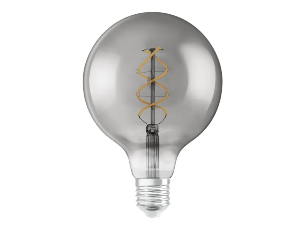 Vintage 1906 LED Globe Spiral 5W 820, 140 lumen, E27, røg