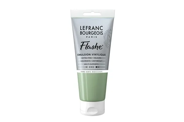 Flaske akryl 80 ml green earth iriserende