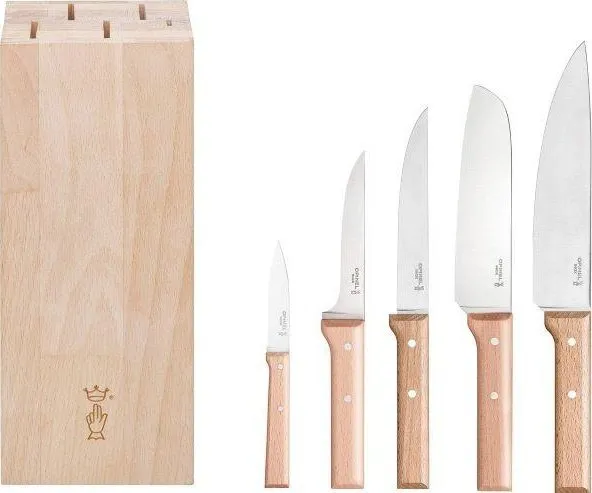 Opinel Premium blokk med 5 kniver Parallele