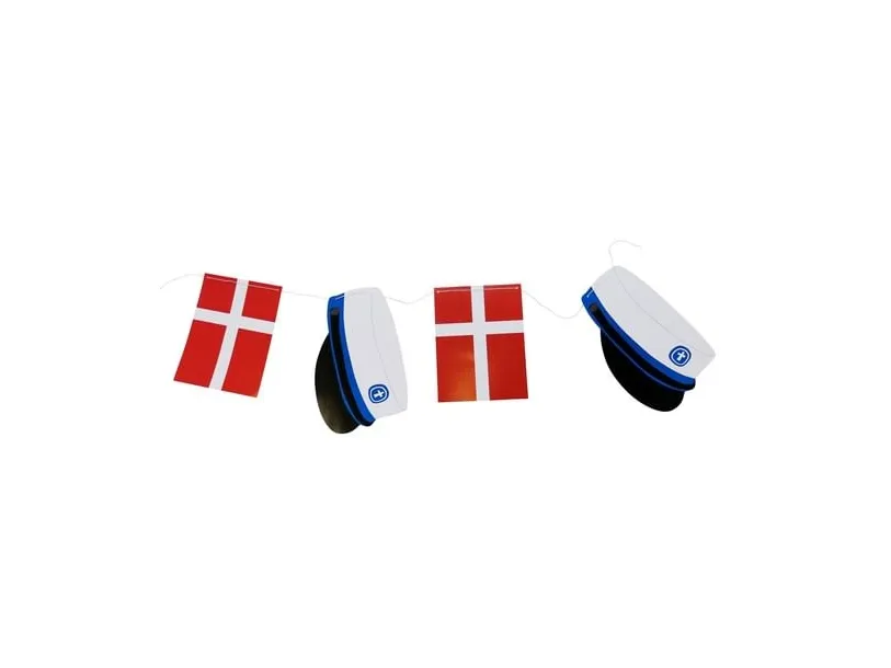 Student guirlande, blå hue 3 m.