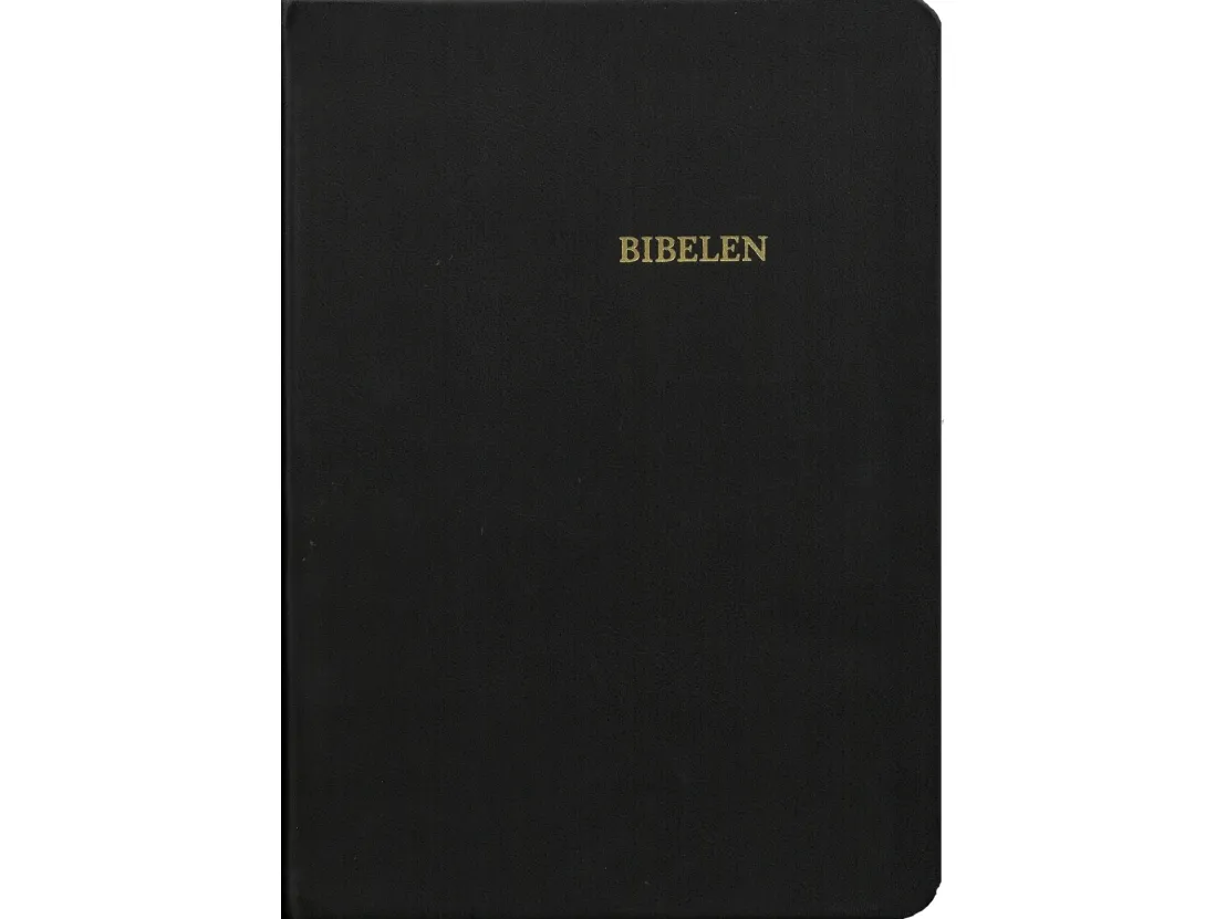 Bibelen i sort skinn