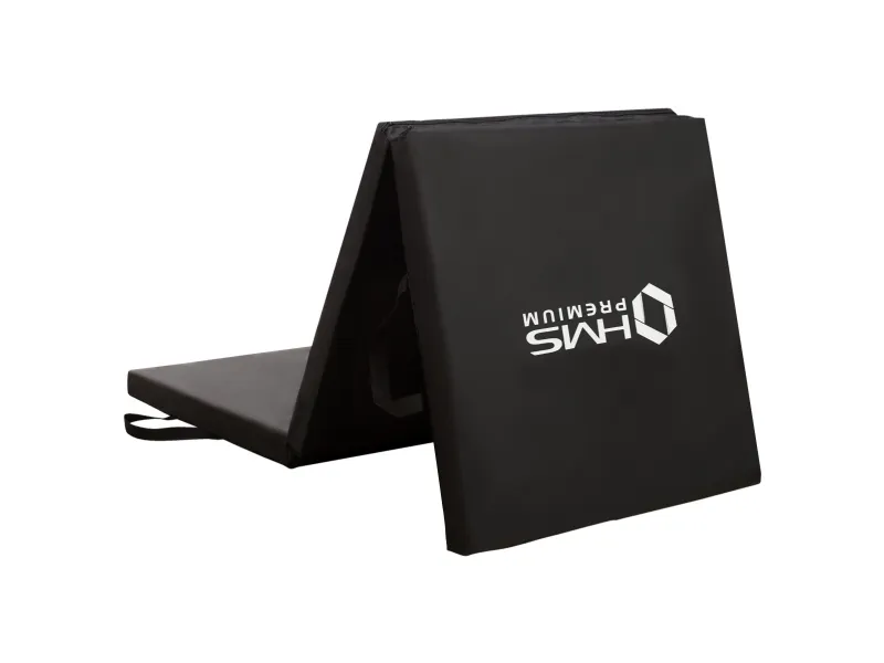 HMS treningsmatte 3-delt MGS02 180 x 60 x 5 cm svart