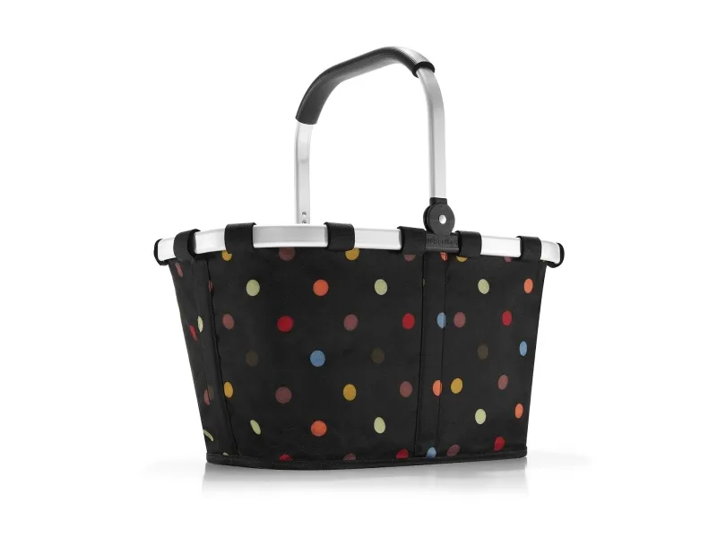 Reisenthel BK7009, Handlekurv, Sort, Flerfarget, Aluminium, Polyester, Mønster, Punktmønstret, 22 l