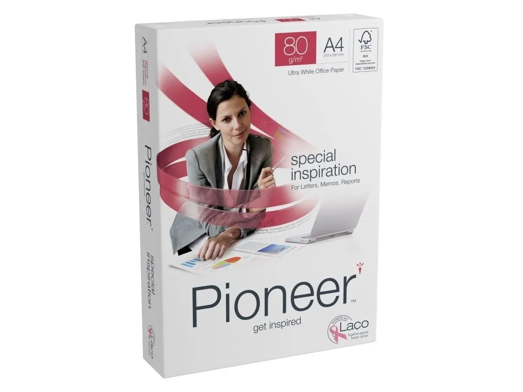 Kopipapir Pioneer 80g A4 500 ark/pakning