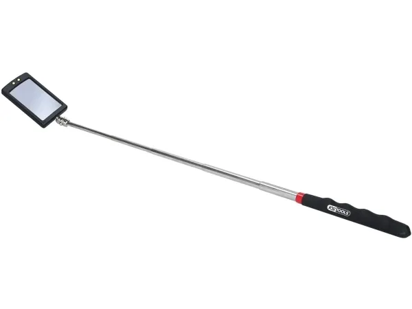 Inspeksjonsspeil teleskopisk med belysning 260-760mm, 50x80mm, KS Tools