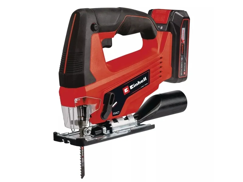 Einhell TC-JS 18/70 Li, Toppgrep, Sort, Rød, 45°, Laminat, Plast, Stål, Tre, Børstet, 2700 spm