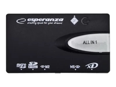 Esperanza EA129 - Kortleser - alt-i-1 (MMC, RS-MMC, SD, SDHC, SDXC, MS, MS Duo, MS PRO Duo, xD, CF, Microdrive) - USB 2.0