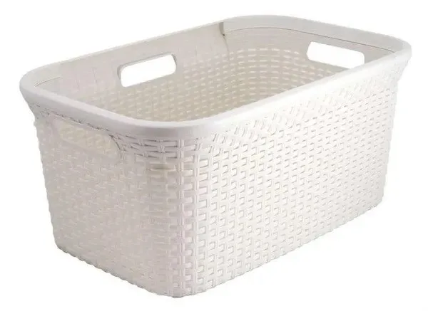 Curver Style 3253920708007, 45 l, Rektangulær, Rattan (vifte), Hvit, 592 mm, 380 mm