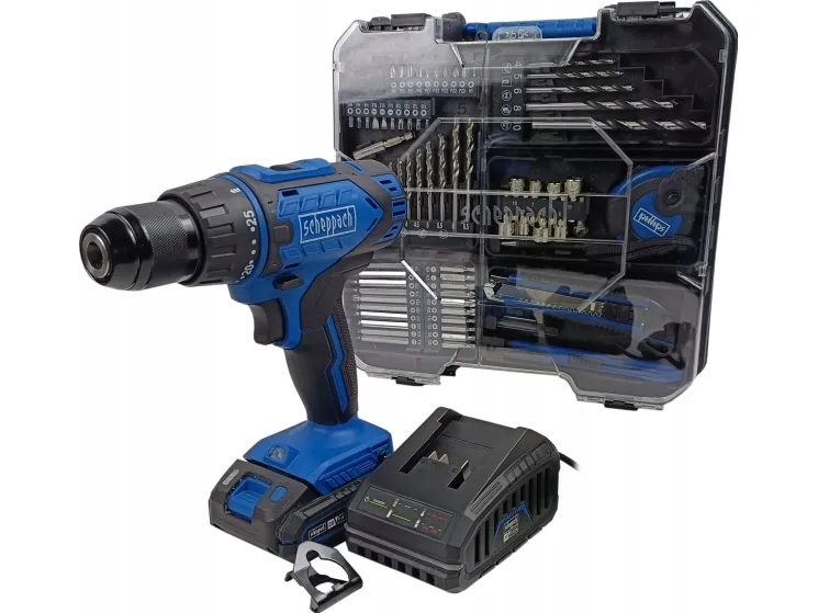 Bore-/skrumaskin Scheppach C-DTB74/1-X 20 V 1 x batteri 2 Ah (5909315900)