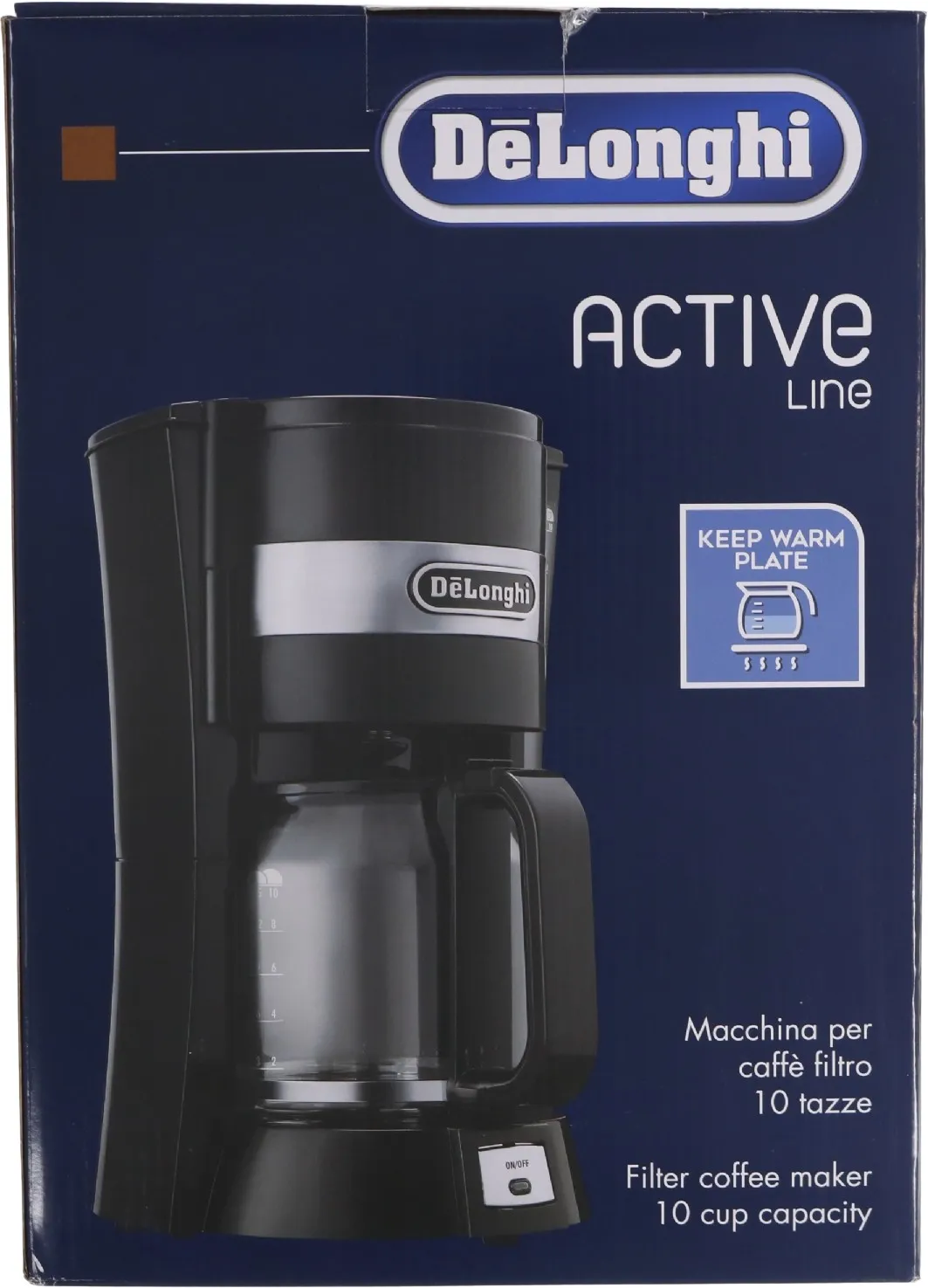 De'Longhi ICM 15210.1 - Kaffemaskin - 10 kopper - svart / sølv