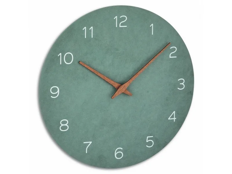 TFA-Dostmann 60.3054.04, Vegg, Quartz clock, Sirkel, Grønn, Tre, Tre