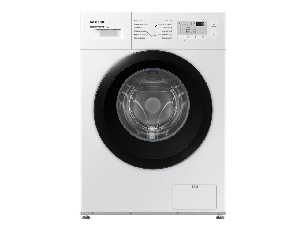 Samsung WW3000AM WW60A3120BH - Vaskemaskin - bredde: 59.5 cm - dybde: 40 cm - høyde: 85 cm - frontileggelse - 6 kg - 1200 rpm - hvit