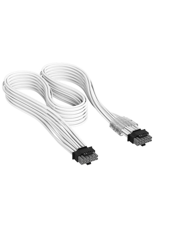 Corsair Elite Premium Individually Sleeved PCIe 12V-2x6 to PCIe 12V-2x6 600W (Universal) - Hvit