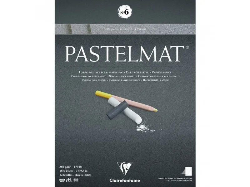 Clairefontaine 3329680960037, Kunstark/-papir, 360 g/m², 12 ark