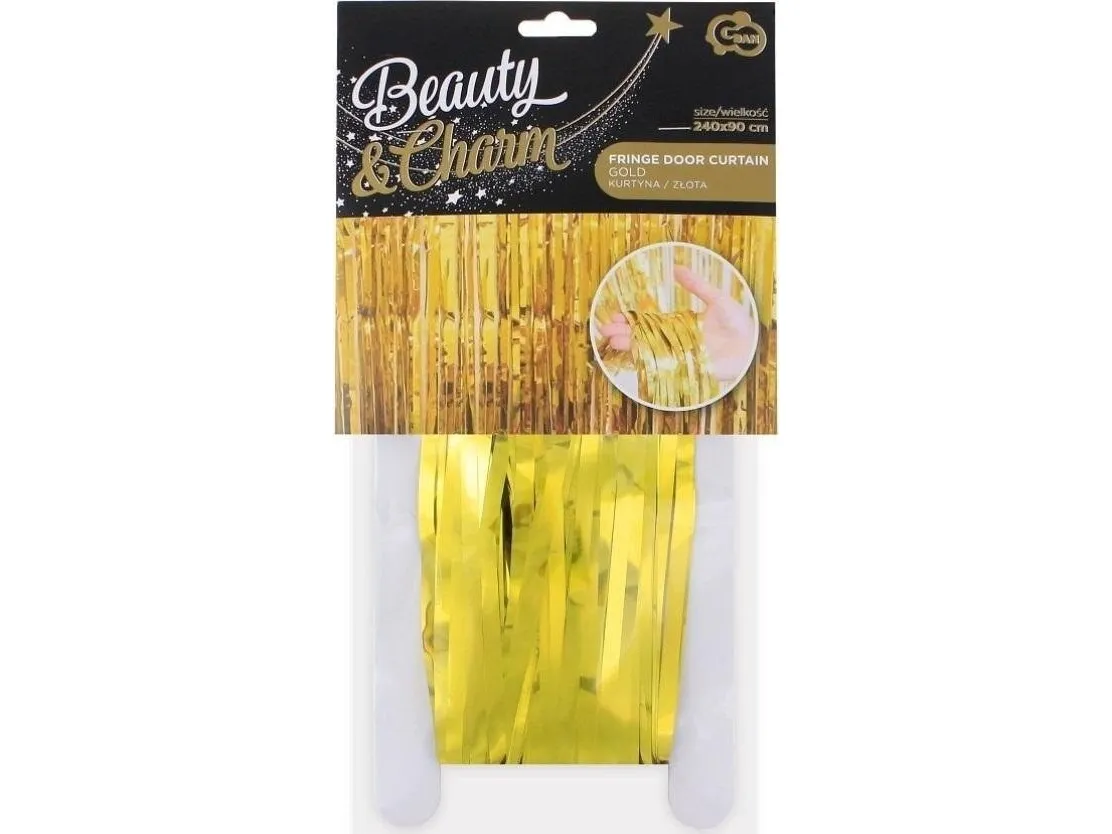 GoDan Dekorativ gardin gull 90x240cm