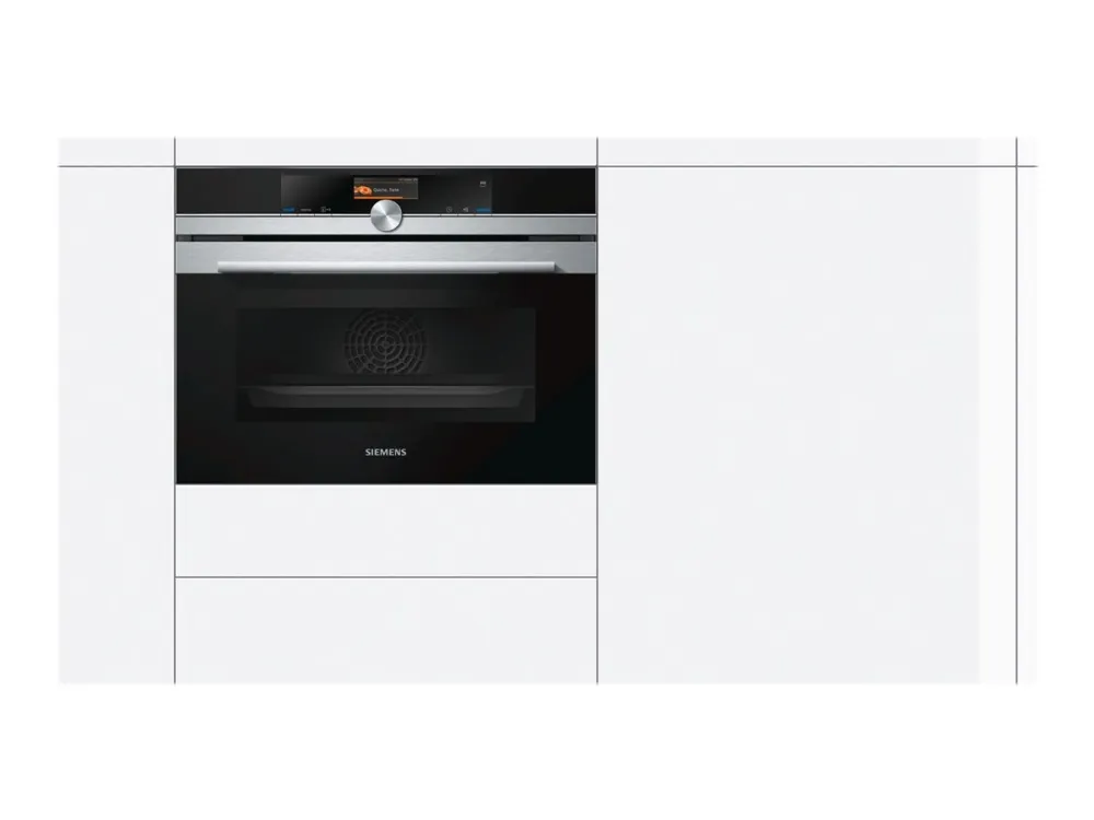 Siemens iQ700 CS656GBS2 - Ovn - innebygd - fordypning - bredde: 56 cm - dybde: 55 cm - høyde: 45 cm - med selvrens - Klasse A+ - rustfritt stål