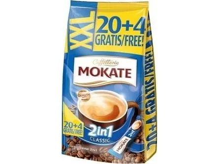 Mokate kaffe 2-i-1 i poser 8 g x 24 stk