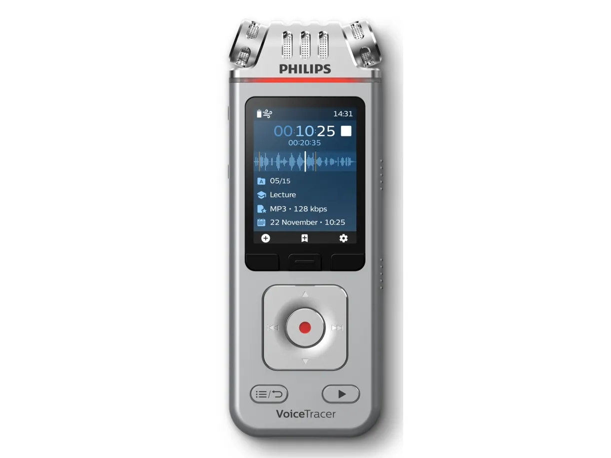 Philips Diktofonas DVT4115 Atmintis 8GB,USB,Micro SDHC maks. 32 GB, 3 mikrofoner